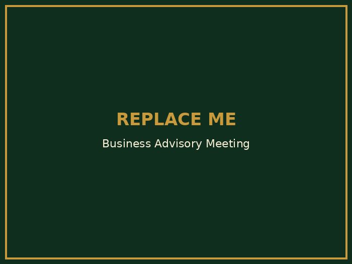 Business advisory and coaching meeting